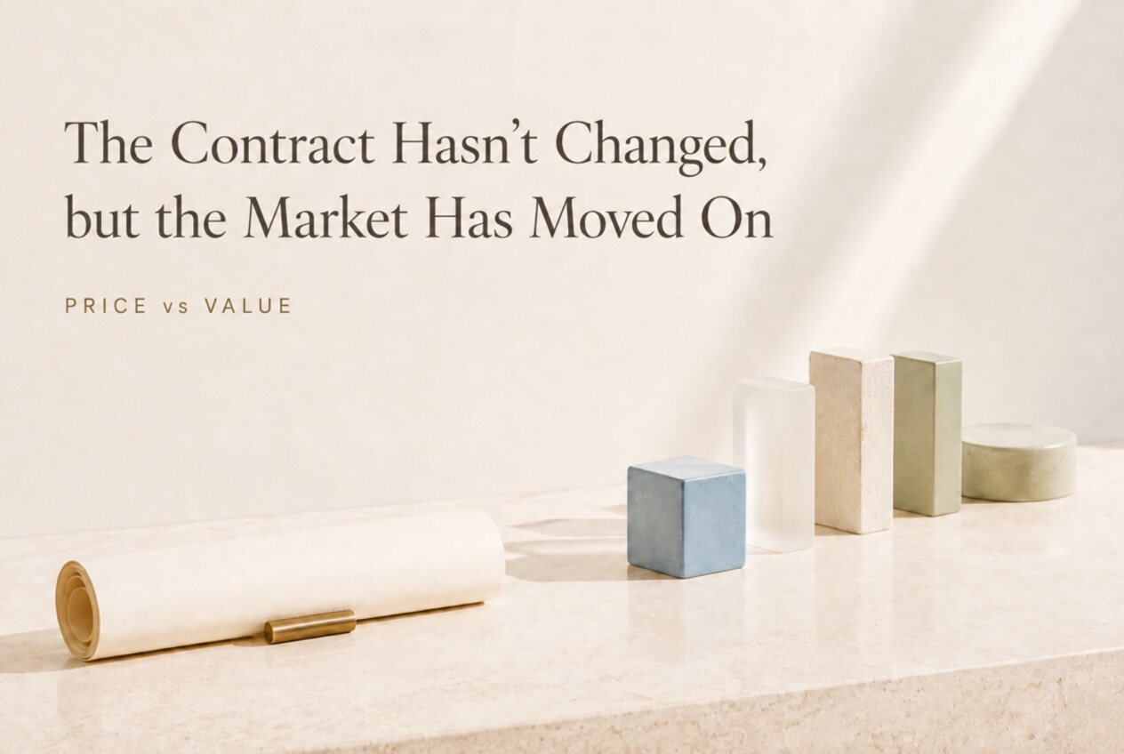 The contract has not changed, but the market has moved on