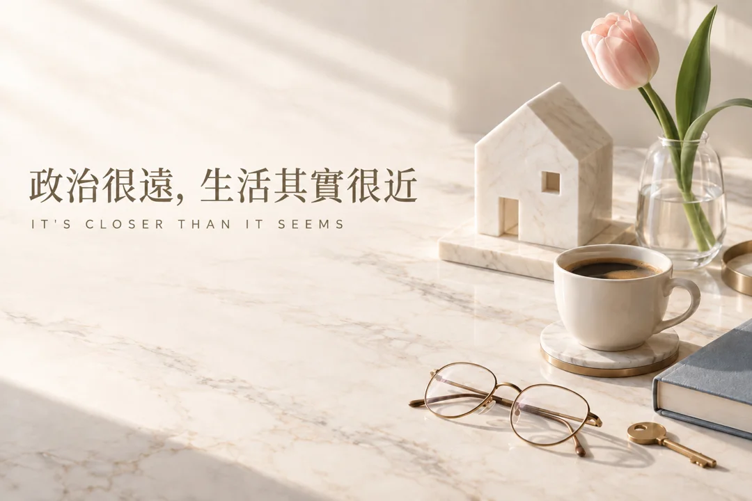 政治看似遙遠,最後會落到家庭與企業的日常選擇上