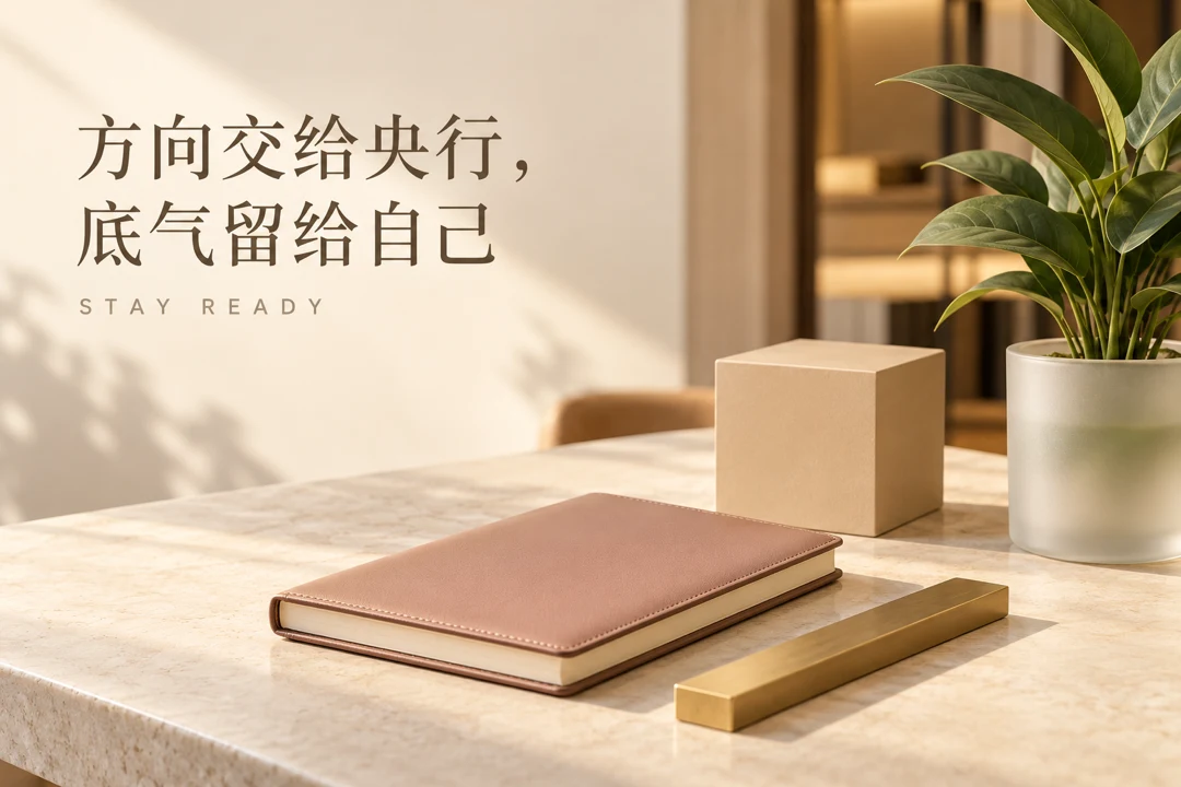 笔记本与家居静物，呼应提前审视家庭财务安排