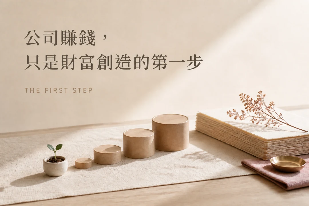 公司賺錢只是財富創造的第一步
