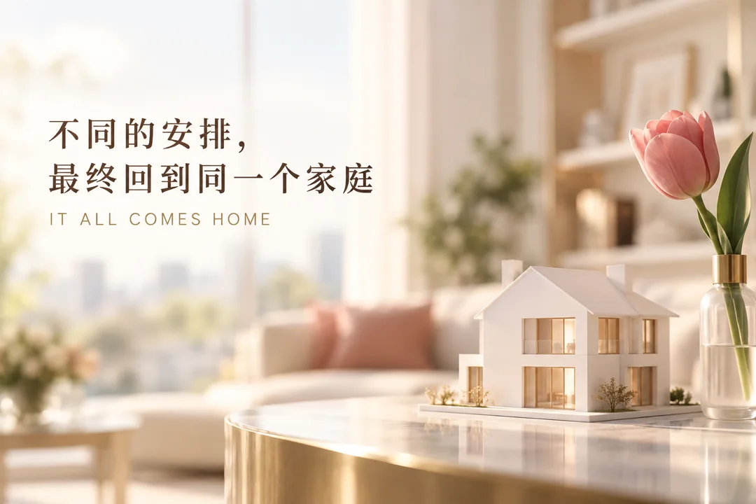 不同的安排，最终回到同一个家庭