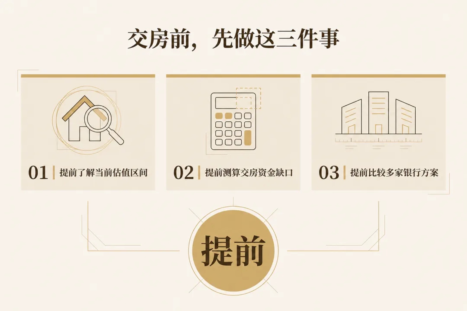 交房前先做这三件事 —— 了解估值区间、测算资金缺口、比较多家银行方案