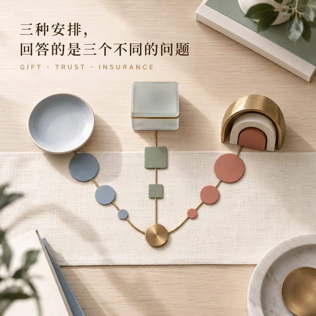 三种安排,回答的是三个不同的问题