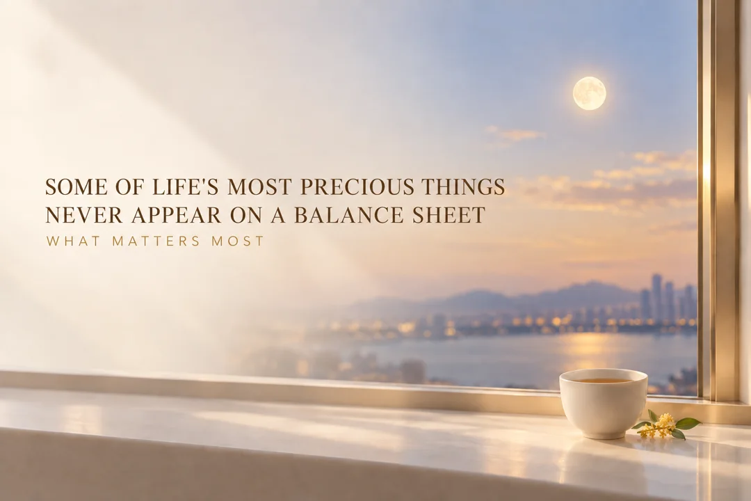 Some of life’s most precious things never appear on a balance sheet