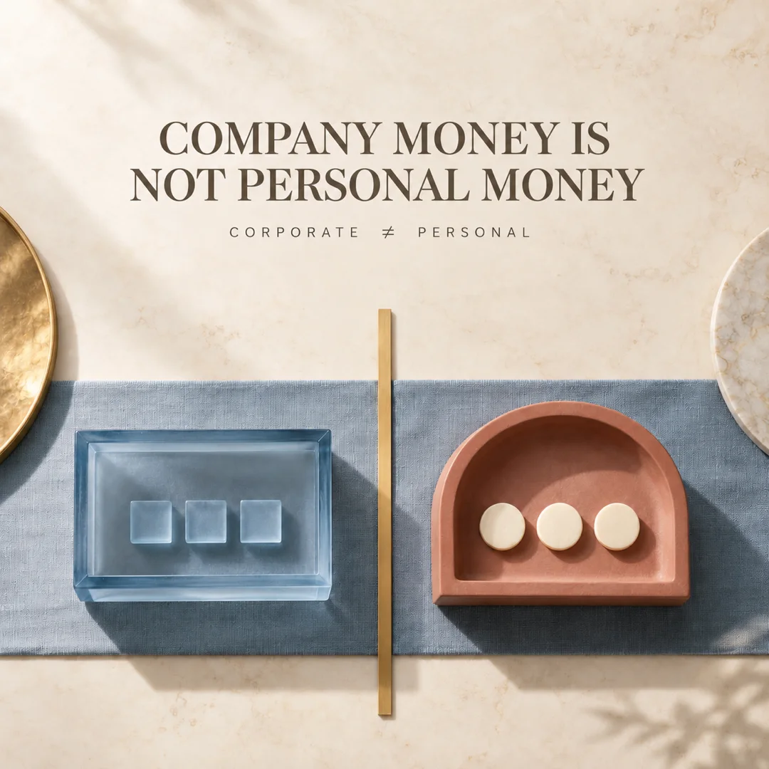 Company money is not personal money