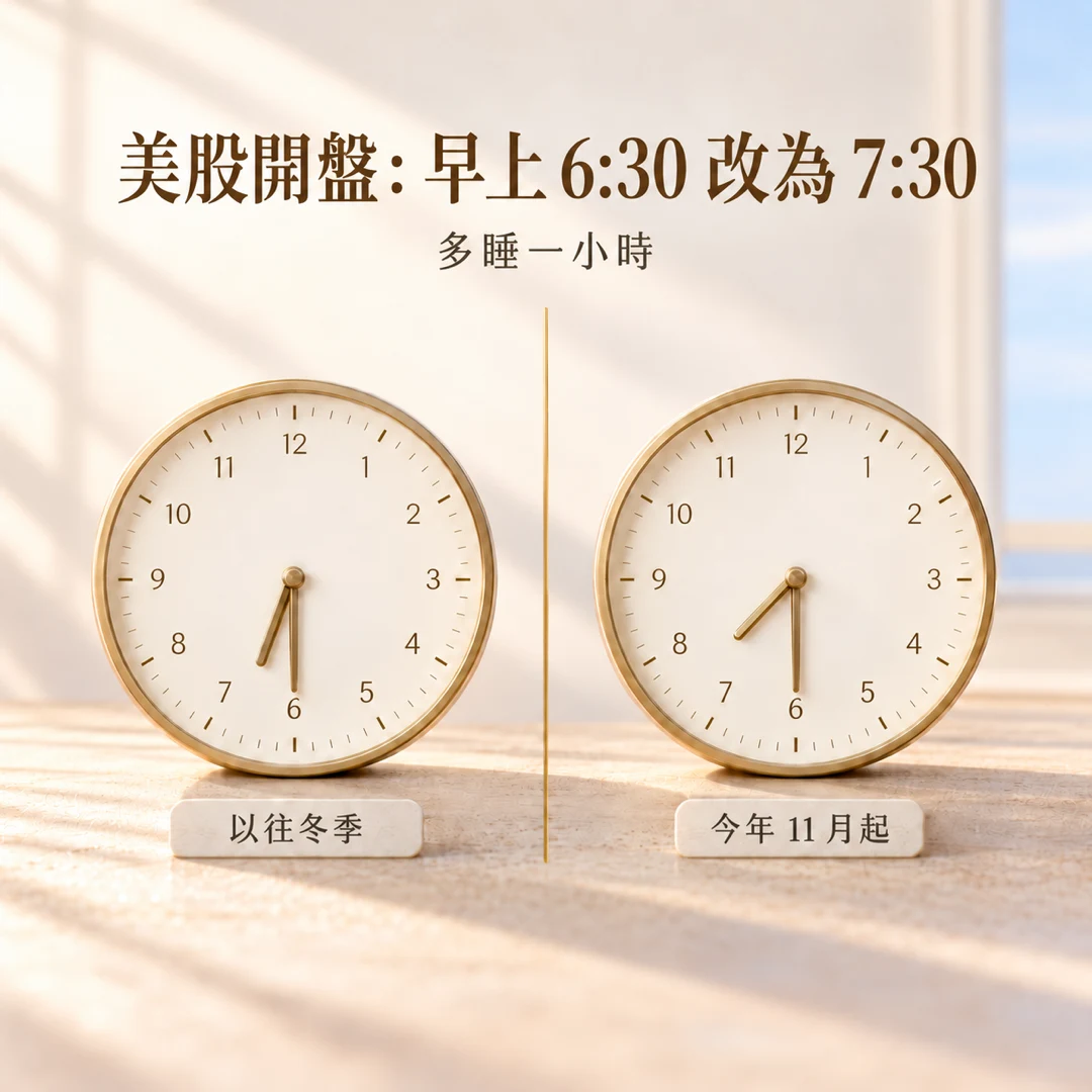 美股常規交易開市時間在溫哥華由往年冬季早上6:30變為7:30