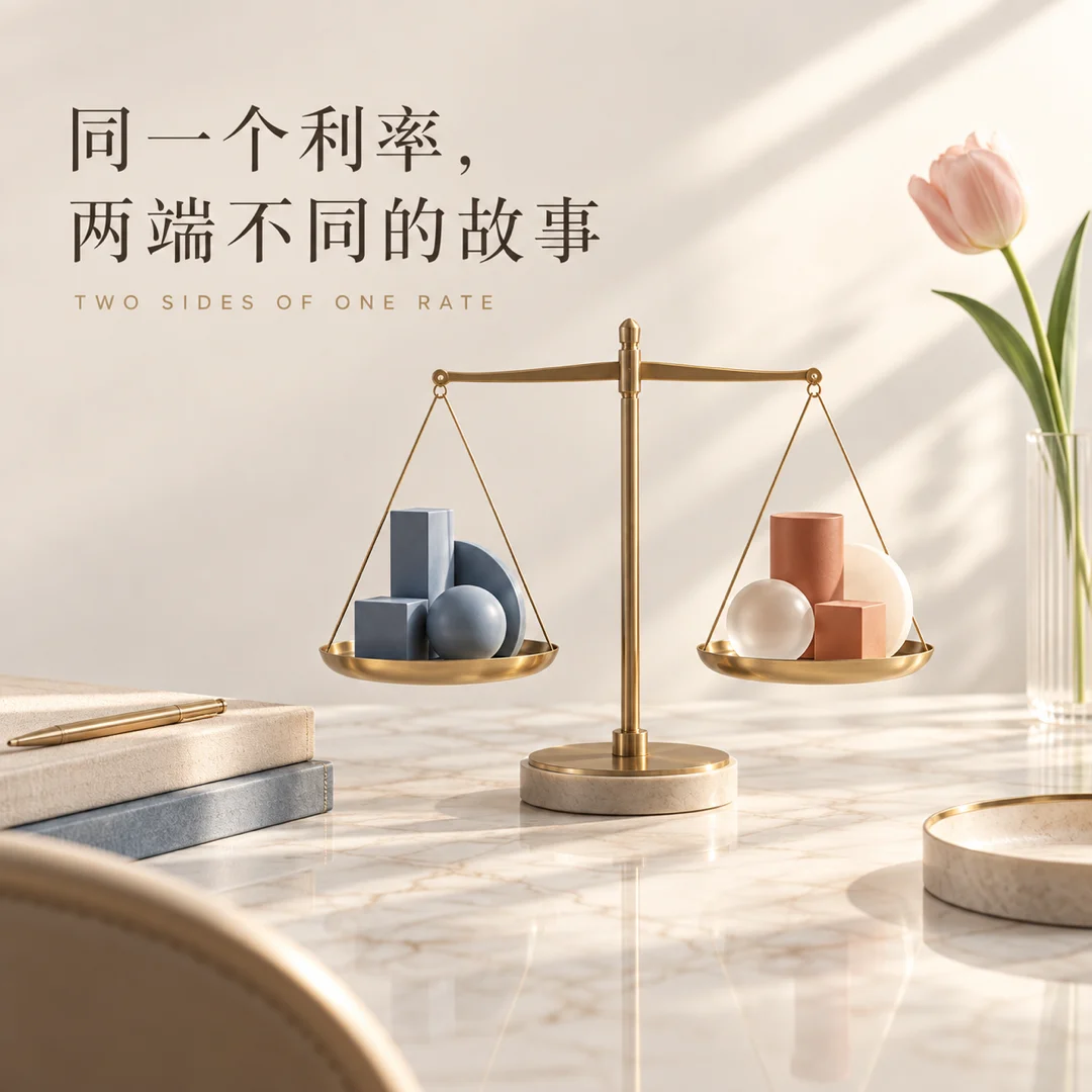 同一个利率变化，对负债和资产可能产生不同影响