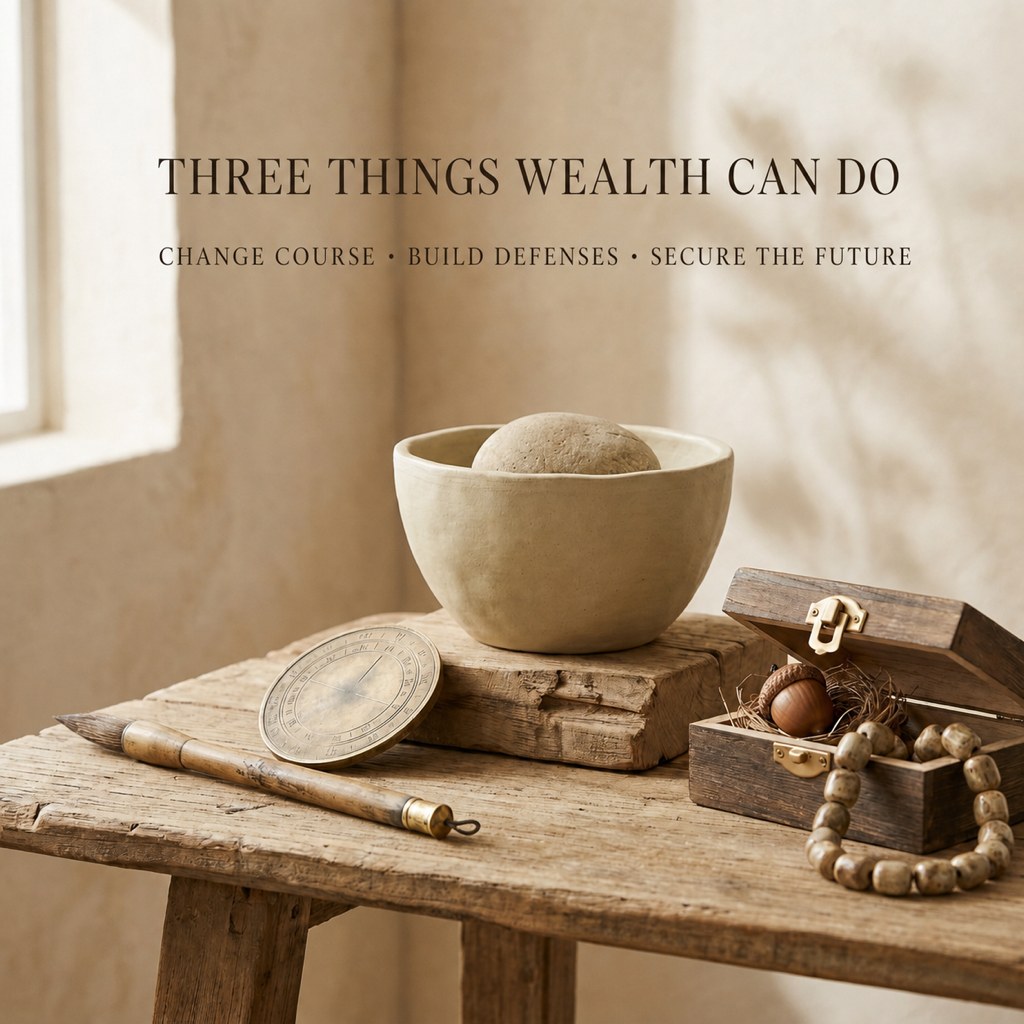 Three things wealth can do in the face of change — redirect, defend, and secure