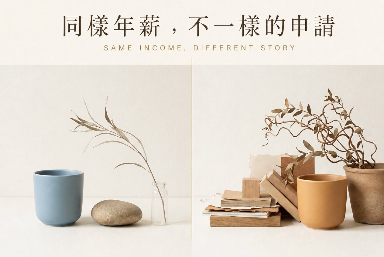 同樣年薪，不一樣的貸款申請