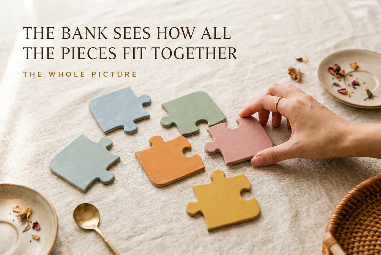 The bank is assembling the whole picture